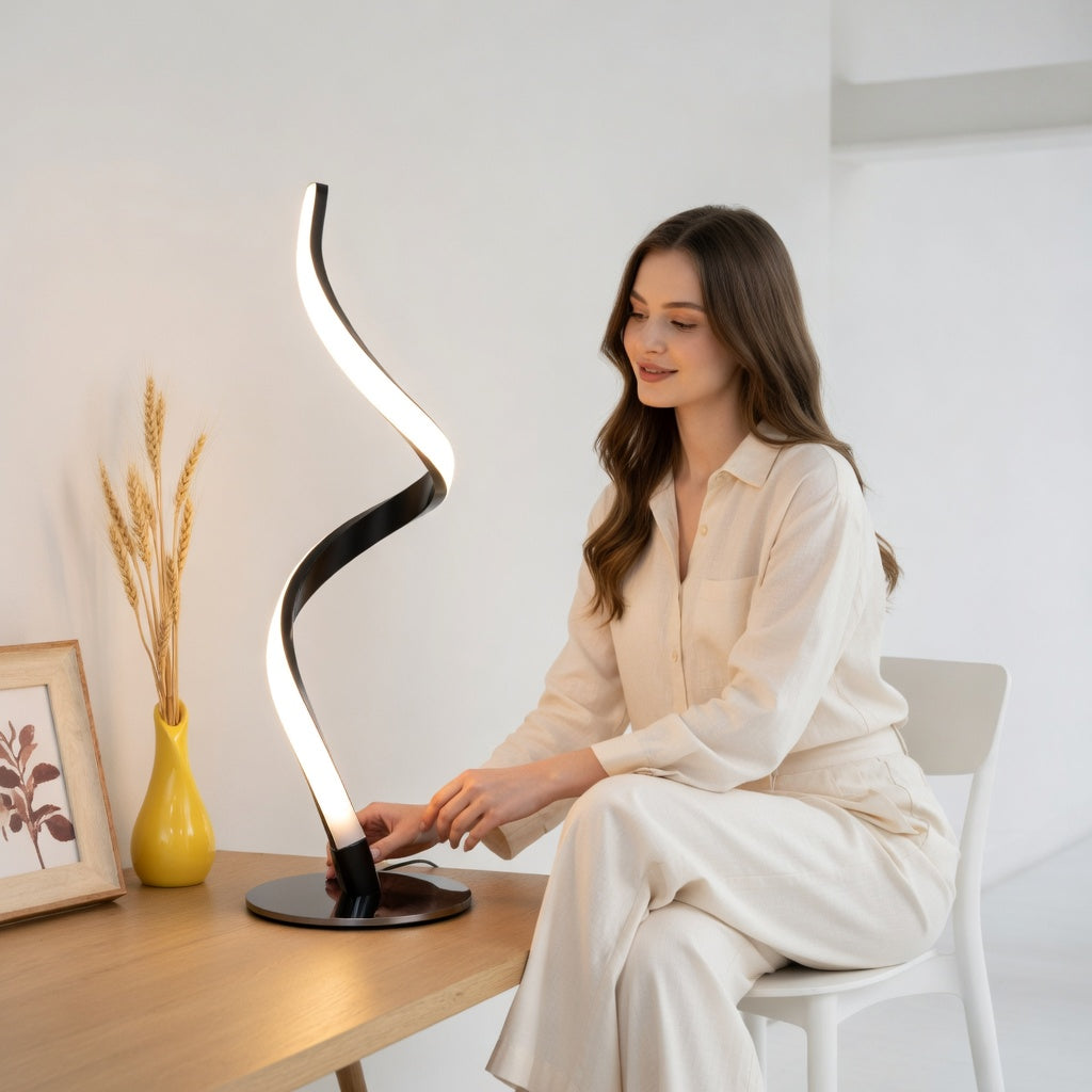 Spiral Touch Control Lamp