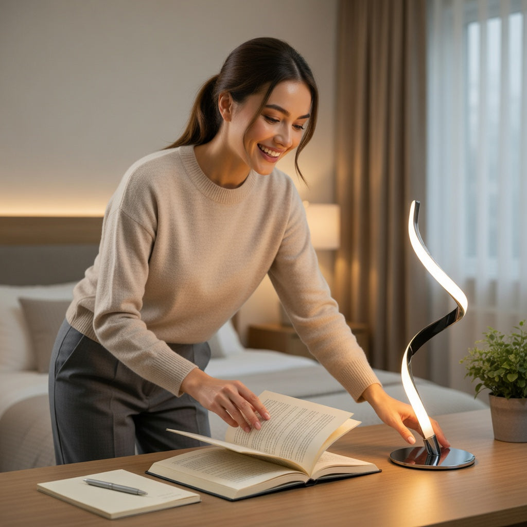 Spiral Touch Control Lamp