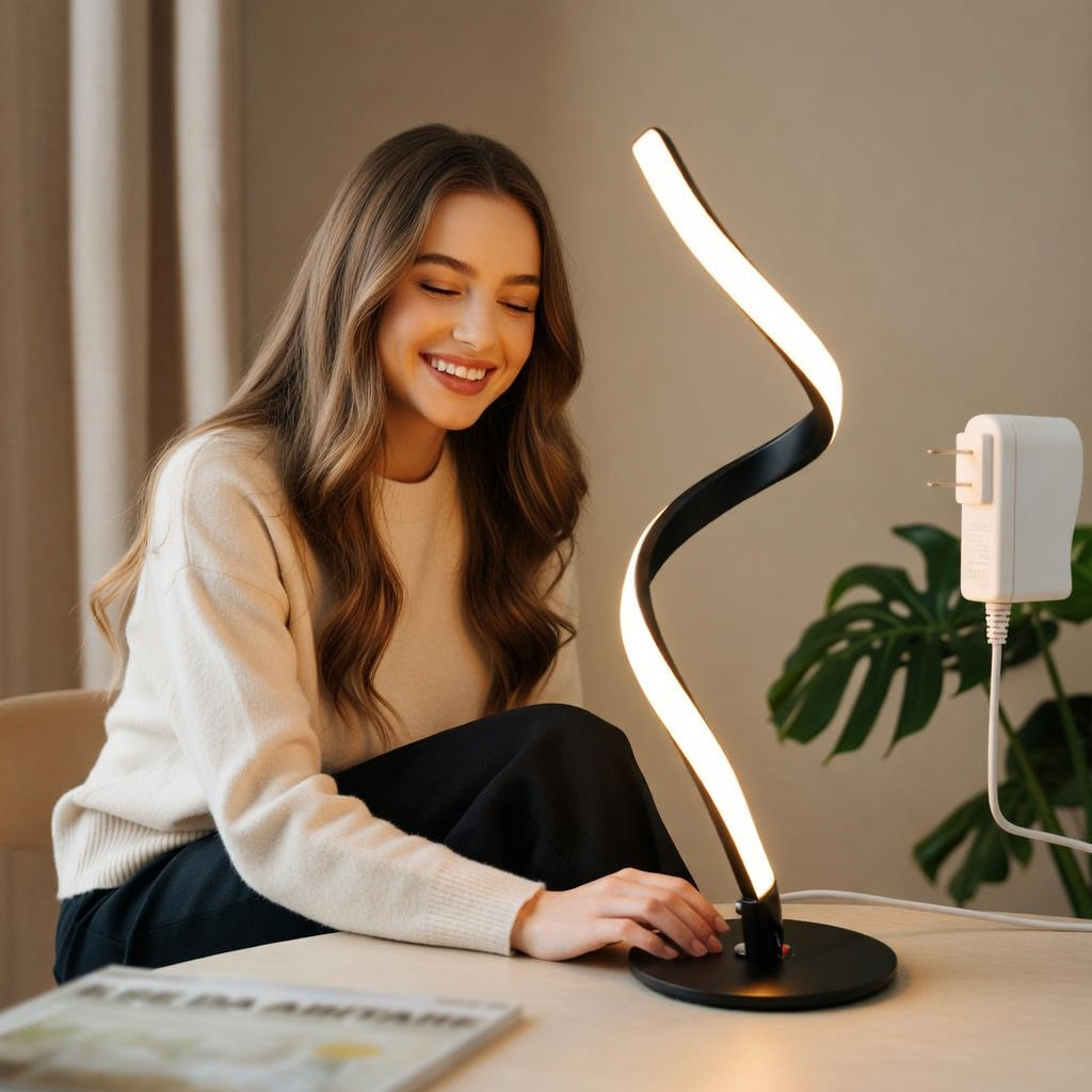Spiral Touch Control Lamp